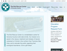 Tablet Screenshot of birdrescuecenter.org